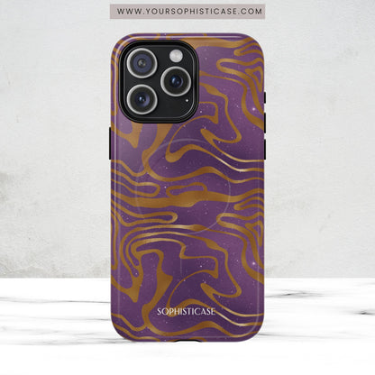 Cosmic Gold in Purple - iPhone Magsafe Case