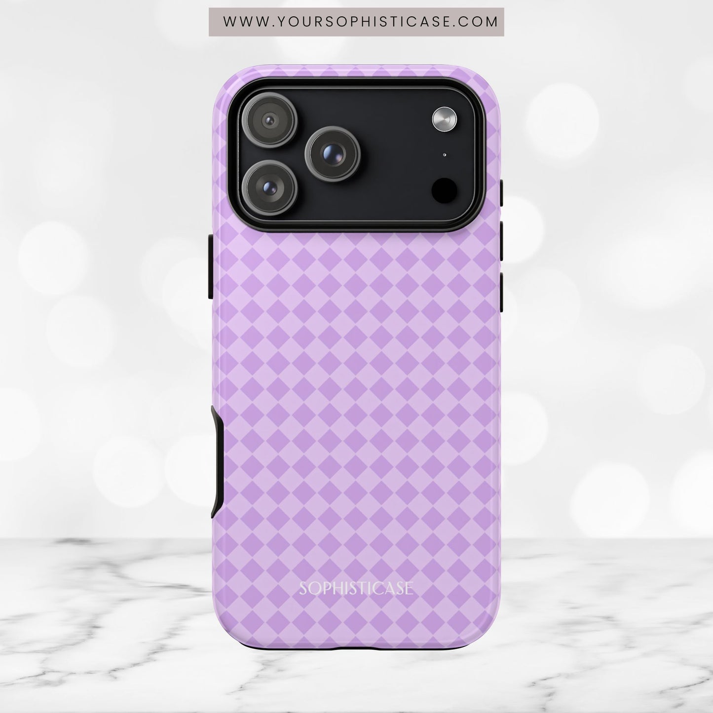 Diamond Diva in Pastel Purple - iPhone Case