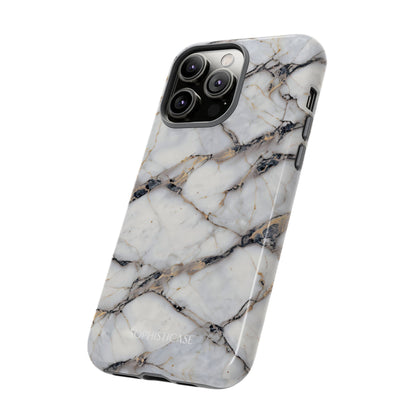 Marble Opulence in Cracked Beige - iPhone Case, Samsung Galaxy Case, Google Pixel Case