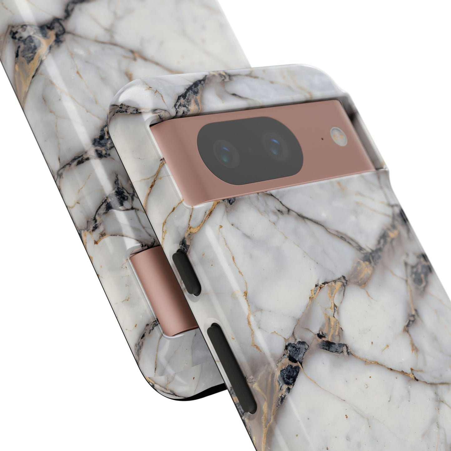 Marble Opulence in Cracked Beige - iPhone Case, Samsung Galaxy Case, Google Pixel Case