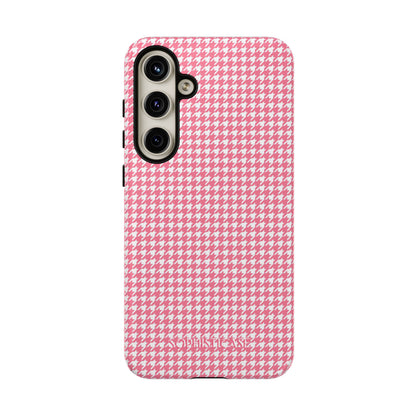 Tough Case - Houndstooth in Salmon