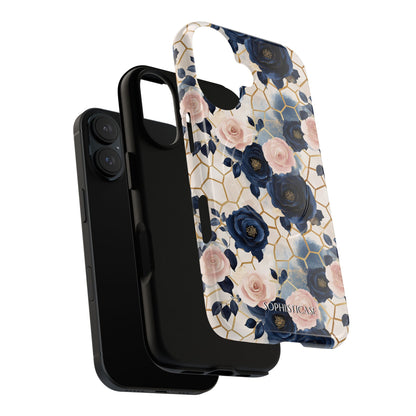 Royal Floral in Navy Hive - iPhone Magsafe Case