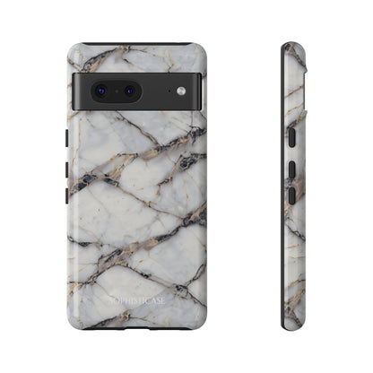 Marble Opulence in Cracked Beige - iPhone Case, Samsung Galaxy Case, Google Pixel Case