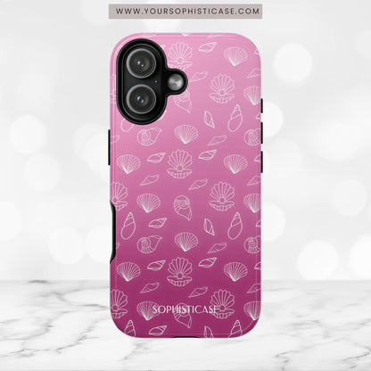Seashell Society in Purple - iPhone Case