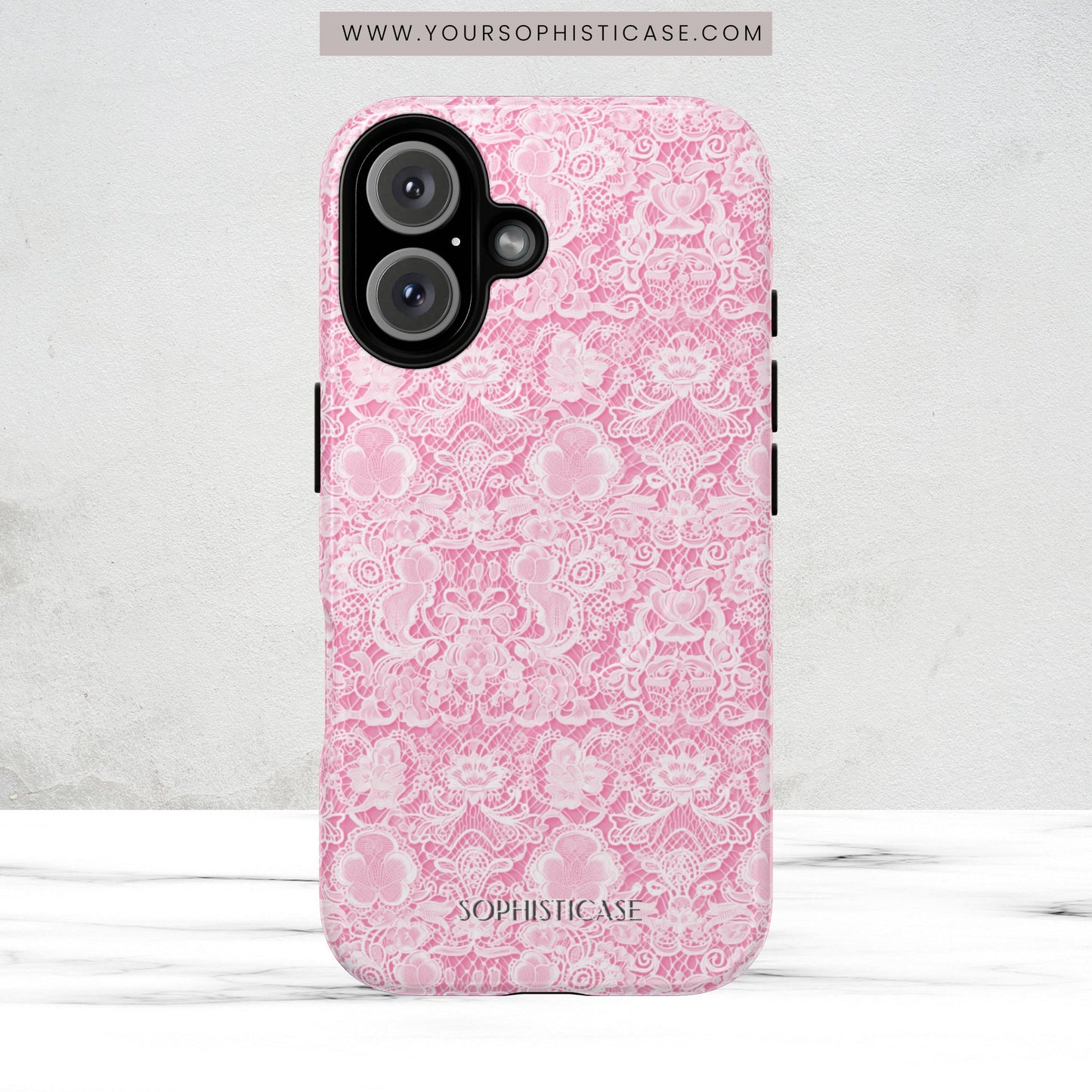 Luxe Lace in Pink - Magsafe Case