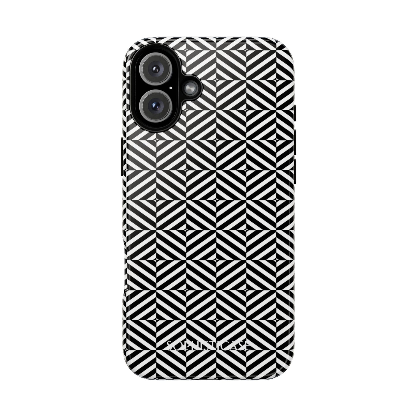 Illusions in Black - Tough Phone Case for iPhone