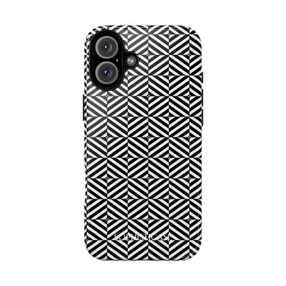 Illusions in Black - Tough Phone Case for iPhone