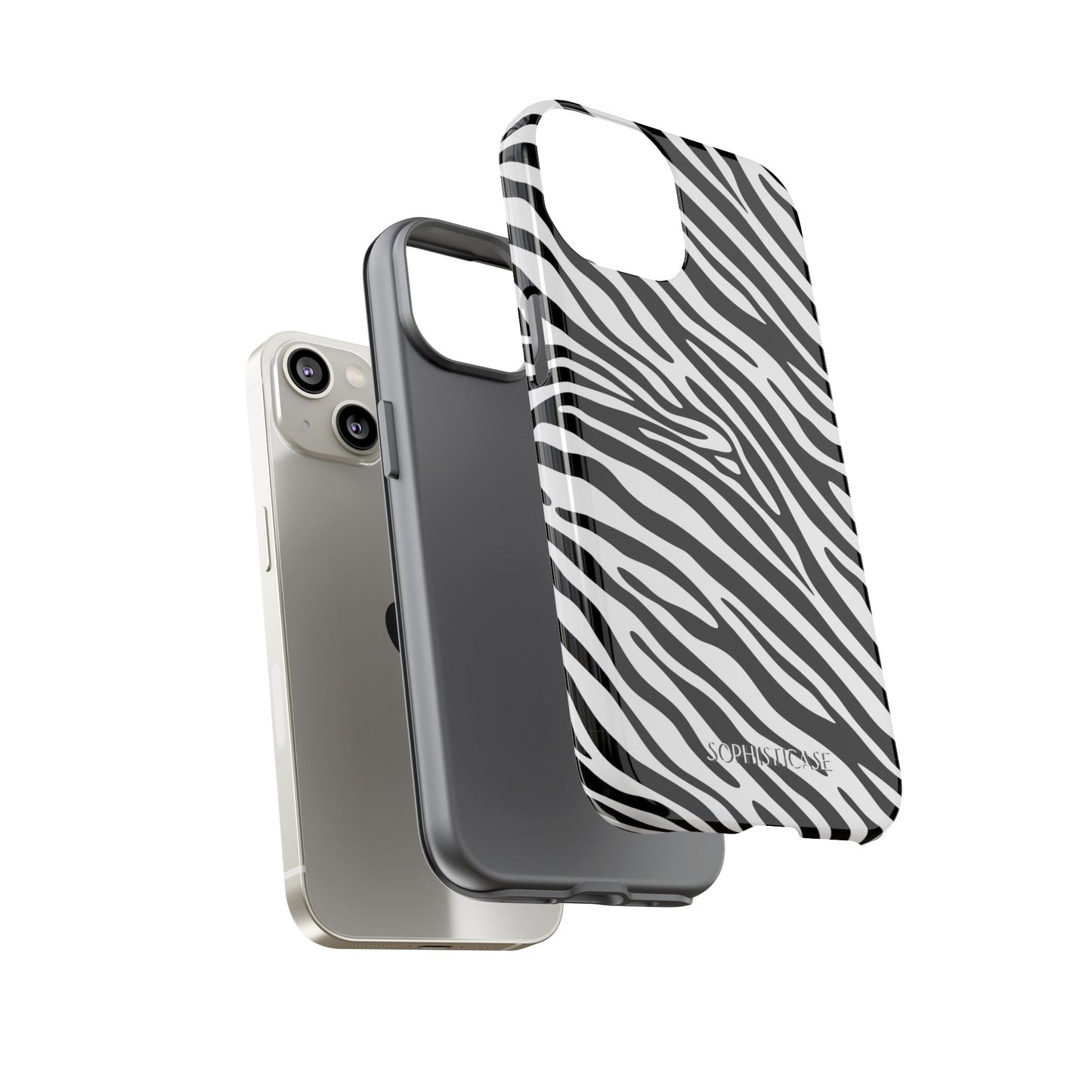 Dark Thoughts in Urban Zebra - Tough Phone Case