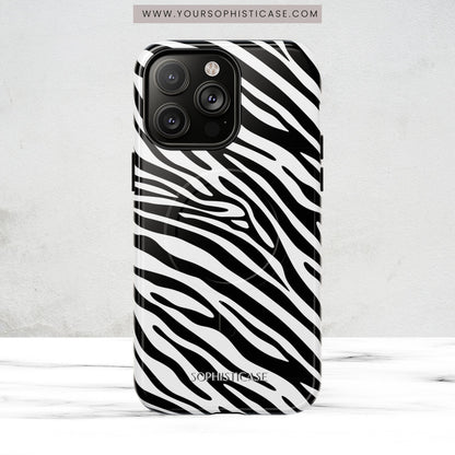 Dark Thoughts in Urban Zebra - iPhone Magsafe Case