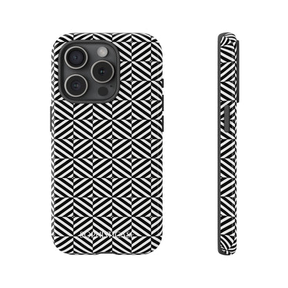Illusions in Black - iPhone Case