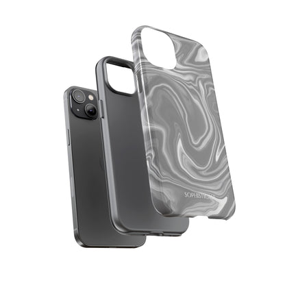 Liquid Dreams in Charcoal - Tough Phone Case