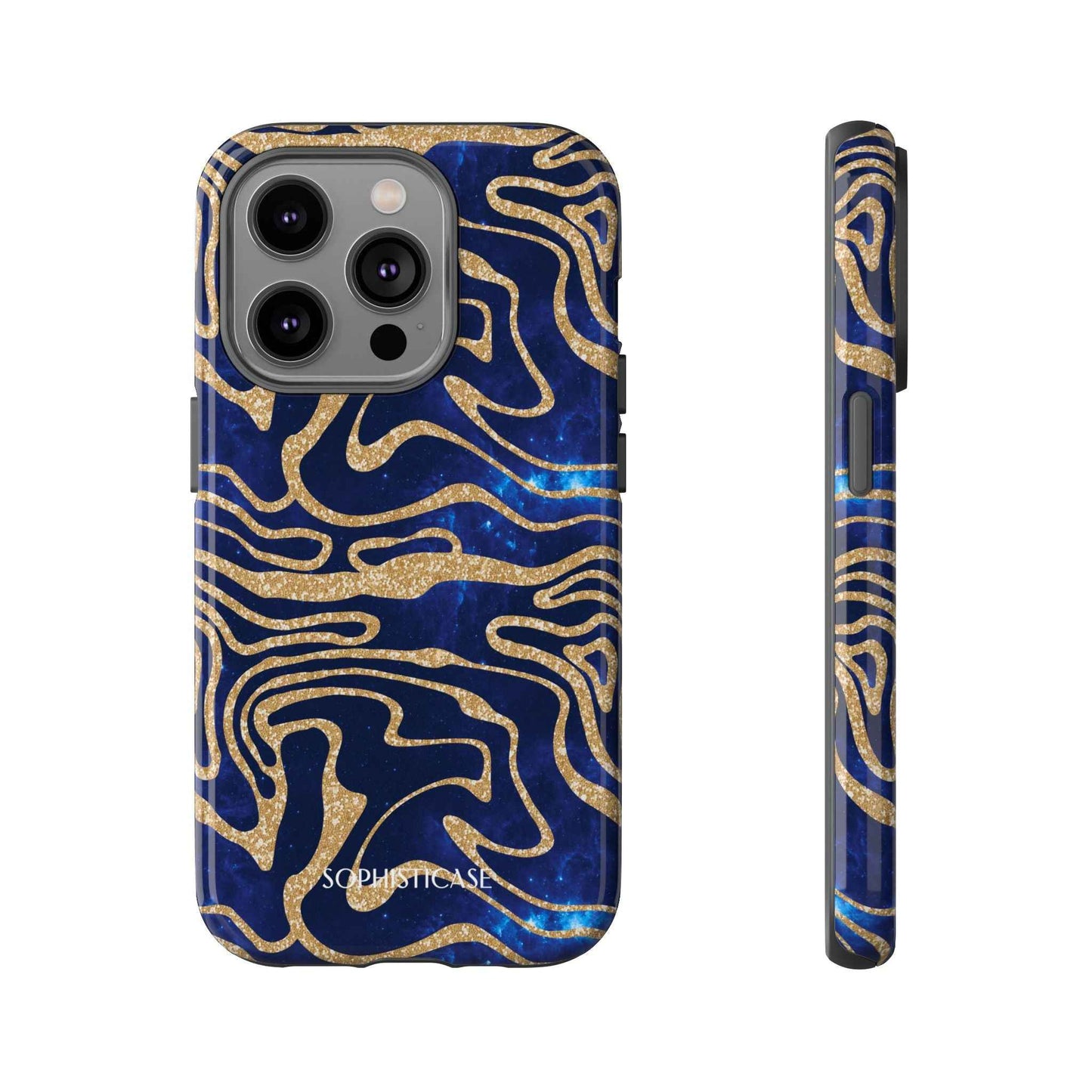 Cosmic Zebra in Blue - iPhone Case, Samsung Galaxy Case, Google Pixel Case