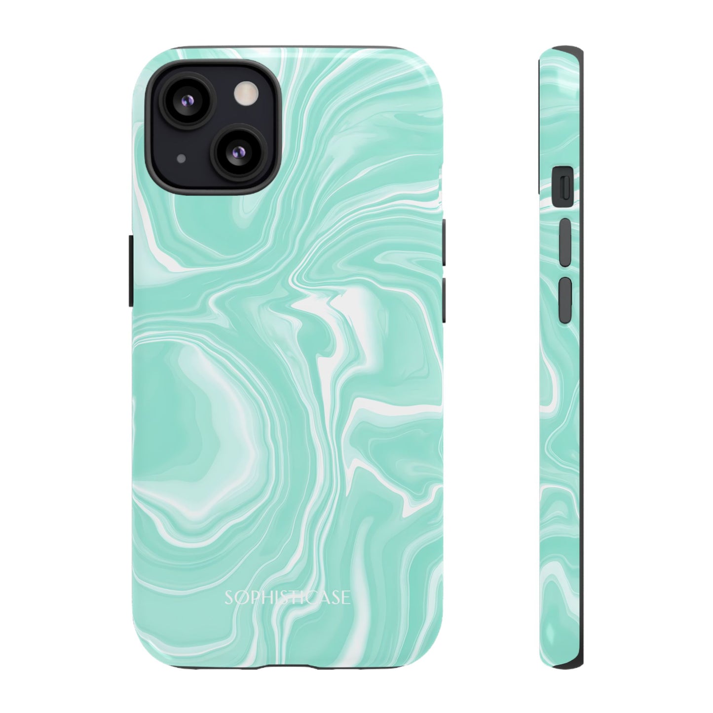 Liquid Dreams in Green - Tough Phone Case