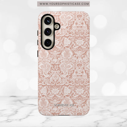 Luxe Lace in Brown - Tough Phone Case