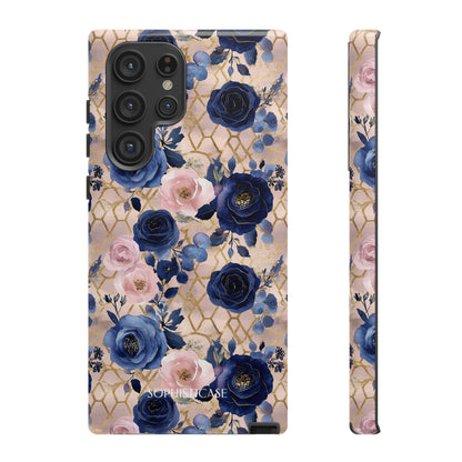 Royal Floral in Navy Blush - Tough Phone Case