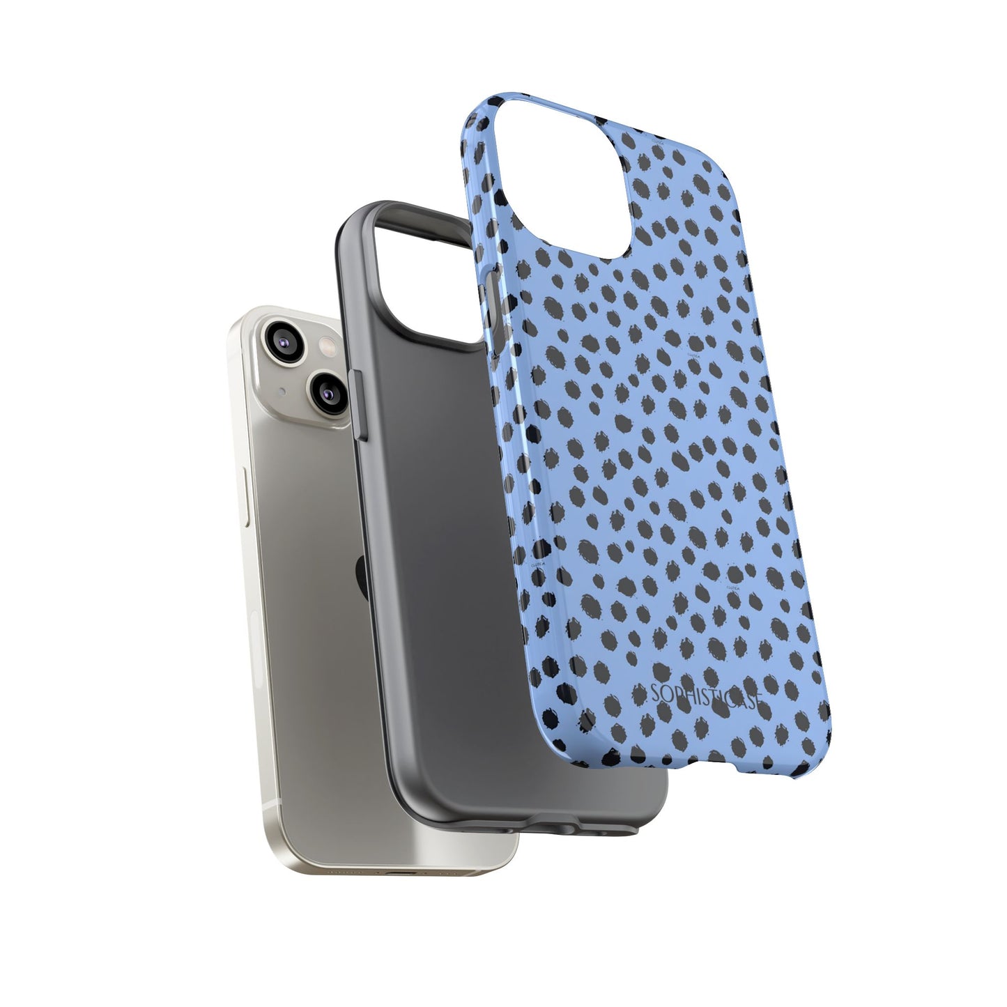Cheetahs and Liars in Blue - iPhone Case