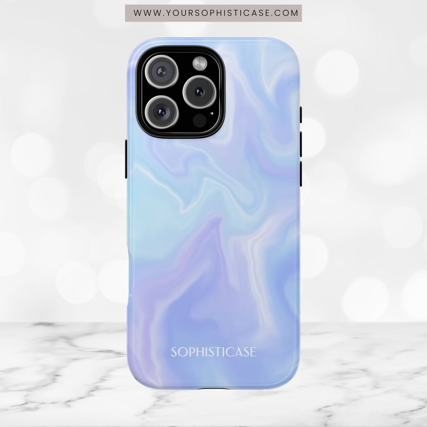 Liquid Magic in Blue Haze - iPhone Case