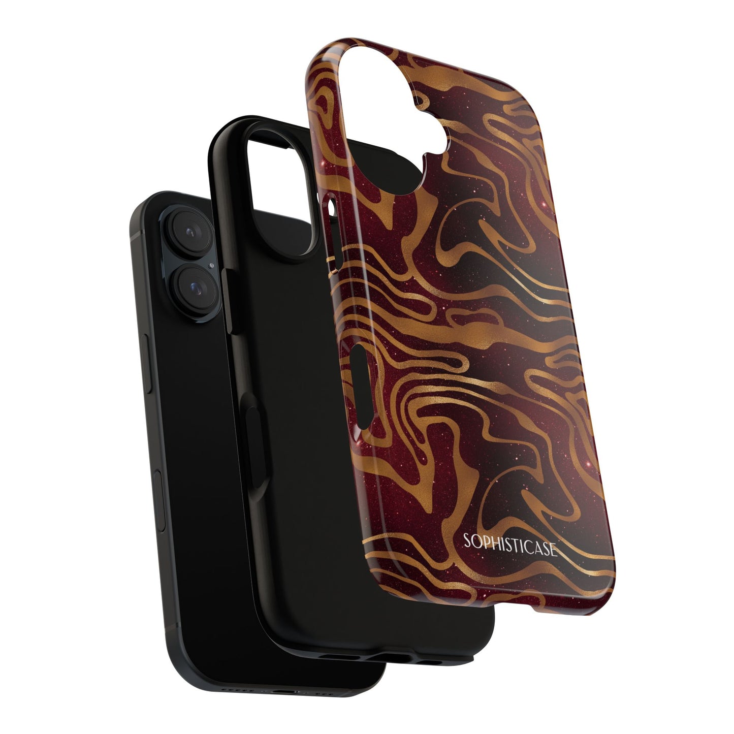 Cosmic Zebra in Red - iPhone Case, Samsung Galaxy Case, Google Pixel Case