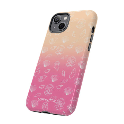 Seashell Society in Sandy Pink Sunset - iPhone Case, Samsung Galaxy Case, Google Pixel Case