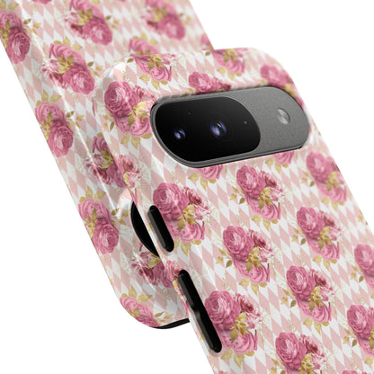 Rose Diamond Romance in Sienna - Tough Phone Case