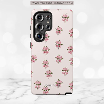 The Sweetest Thing in Coquette Rose Bouquet - iPhone Case, Samsung Galaxy Case, Google Pixel Case