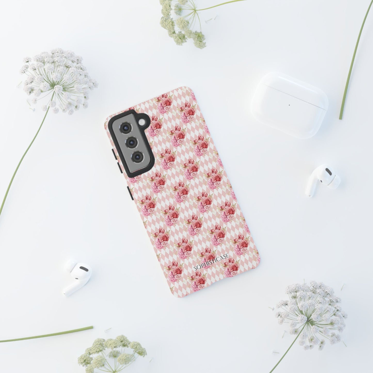 Rose Diamond Romance in Juliette - Tough Phone Case