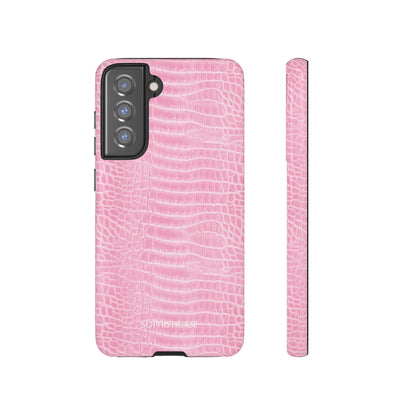 Luxe Leather in Pink - Tough Phone Case