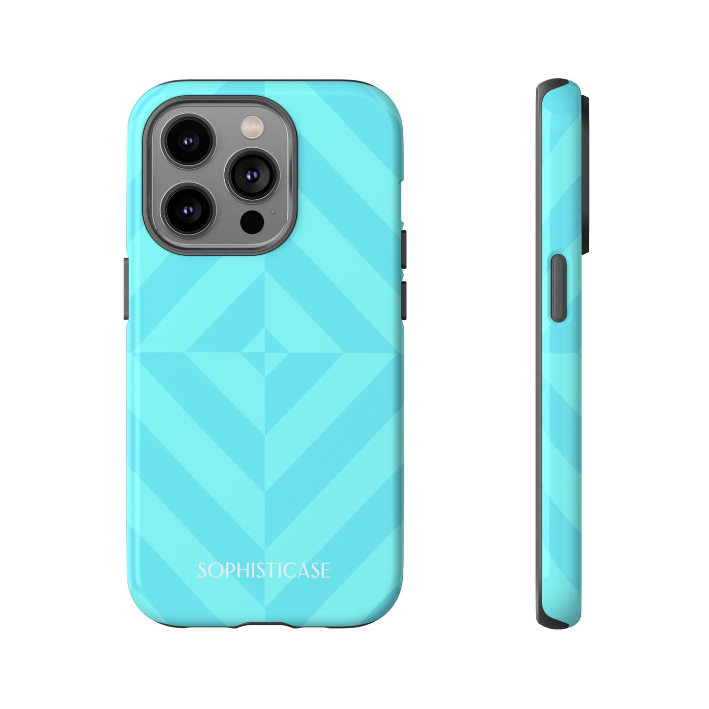 Zenergy in Aqua - Dual Layer Shockproof Phone Case for iPhone, Google Pixel and Samsung Galaxy