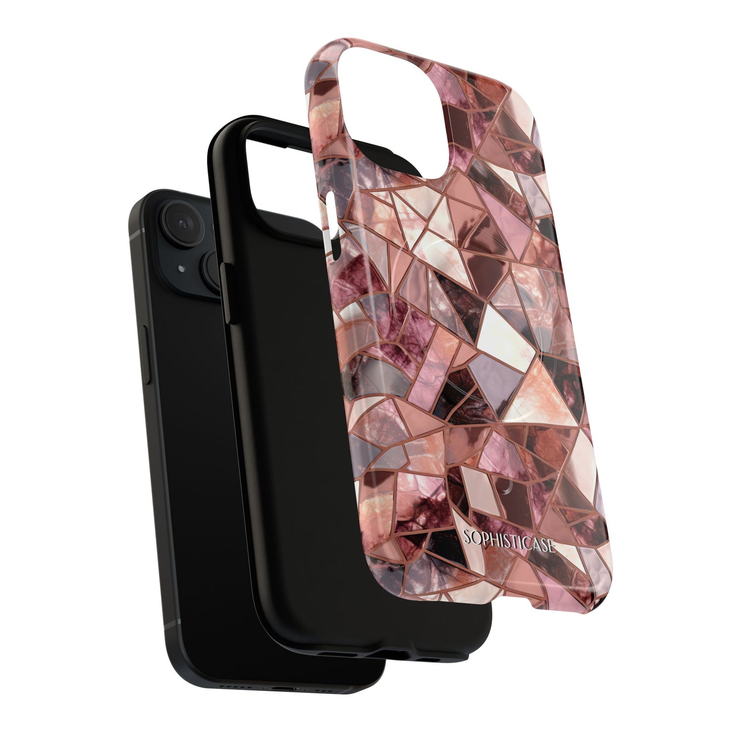 Rose' Runway in Merlot Mosaic - Magsafe Case