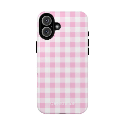 Tough Case - Gingham in Pink