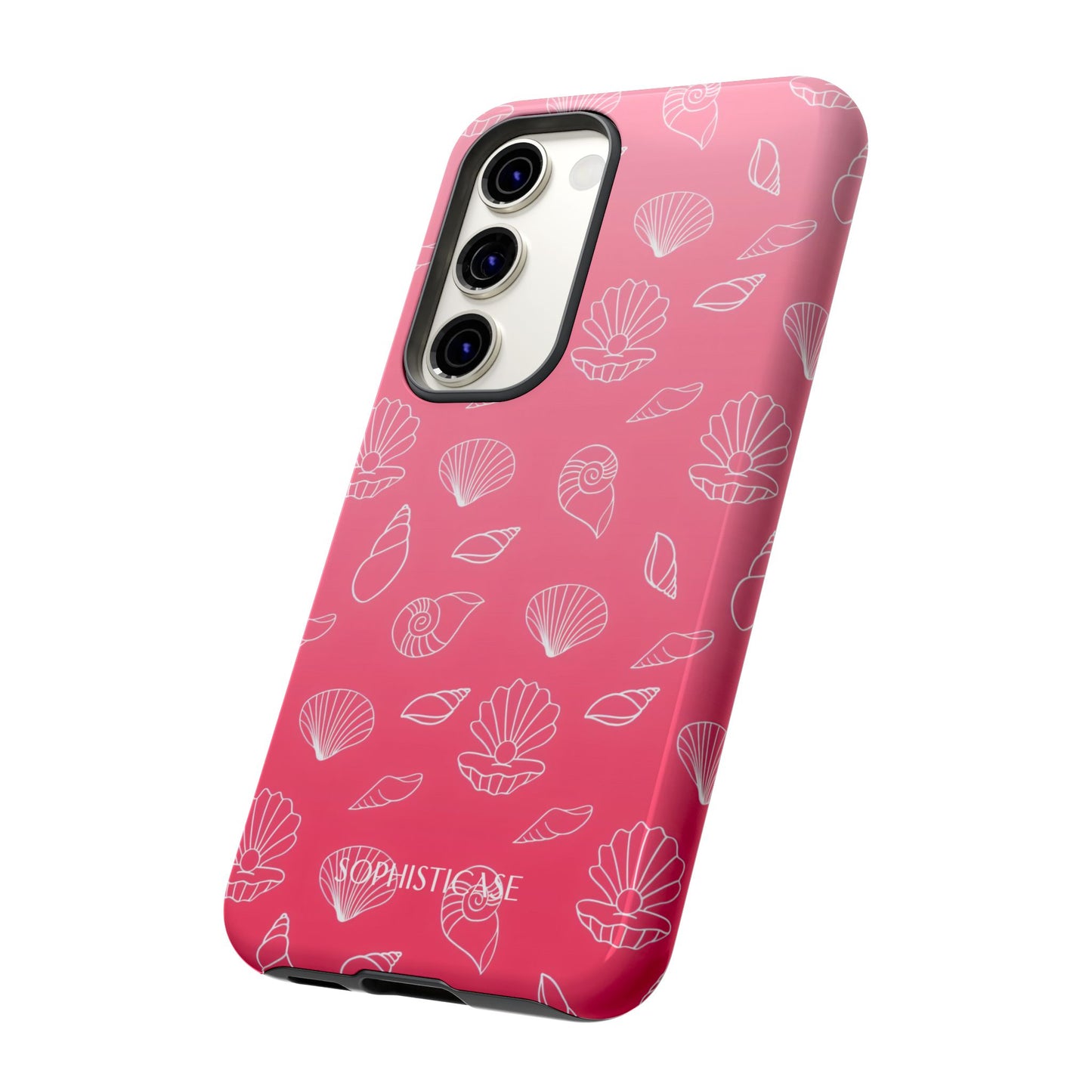 Seashell Society in Sunset Pink - iPhone Case, Samsung Galaxy Case, Google Pixel Case