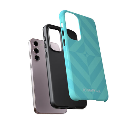 Zenergy in Aqua - Dual Layer Shockproof Phone Case for iPhone, Google Pixel and Samsung Galaxy