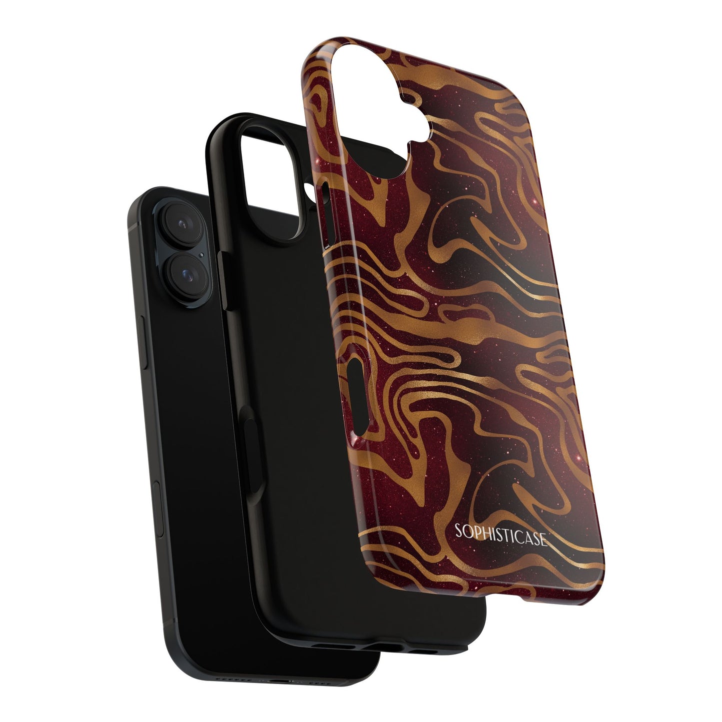 Cosmic Zebra in Red - iPhone Case, Samsung Galaxy Case, Google Pixel Case