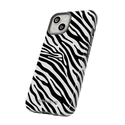 Dark Thoughts in Urban Zebra - Tough Phone Case