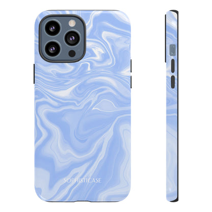 Liquid Dreams in Smoke Blue - iPhone Case