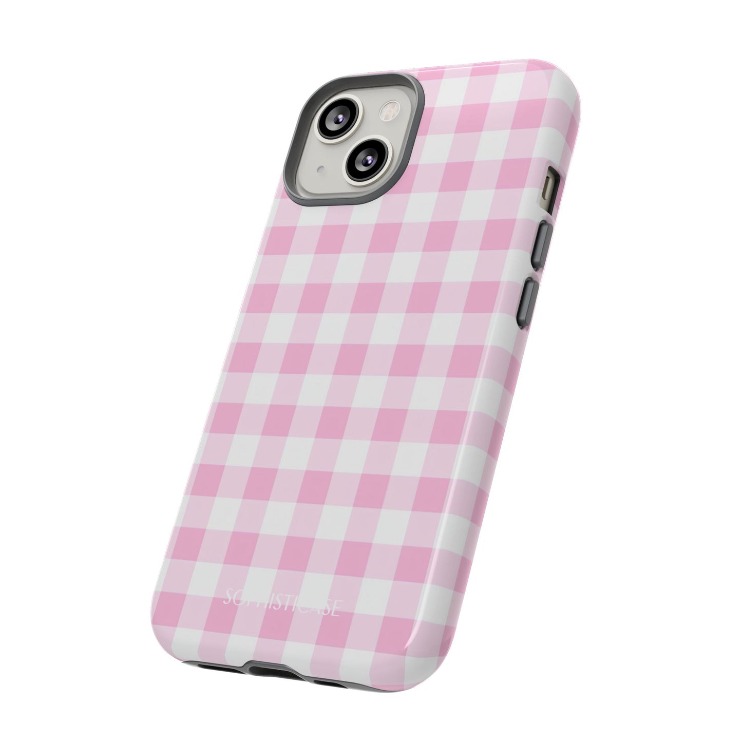 Gingham in Pink - iPhone Case, Samsung Galaxy Case, Google Pixel Case