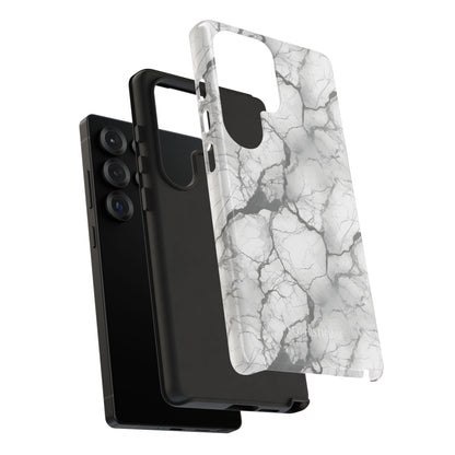 Marble Opulence in Charcoal Grey - Tough Phone Case