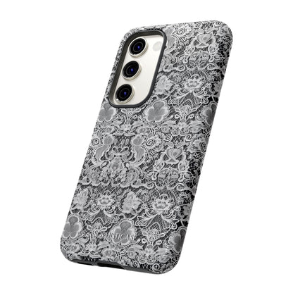 Luxe Lace in Black - iPhone Case, Samsung Galaxy Case, Google Pixel Case