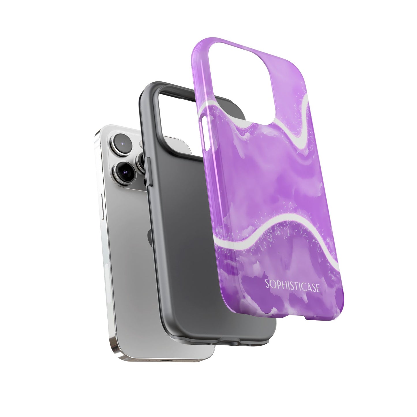 Serenity in Deep Purple - Drop Proof Phone Case for iPhone