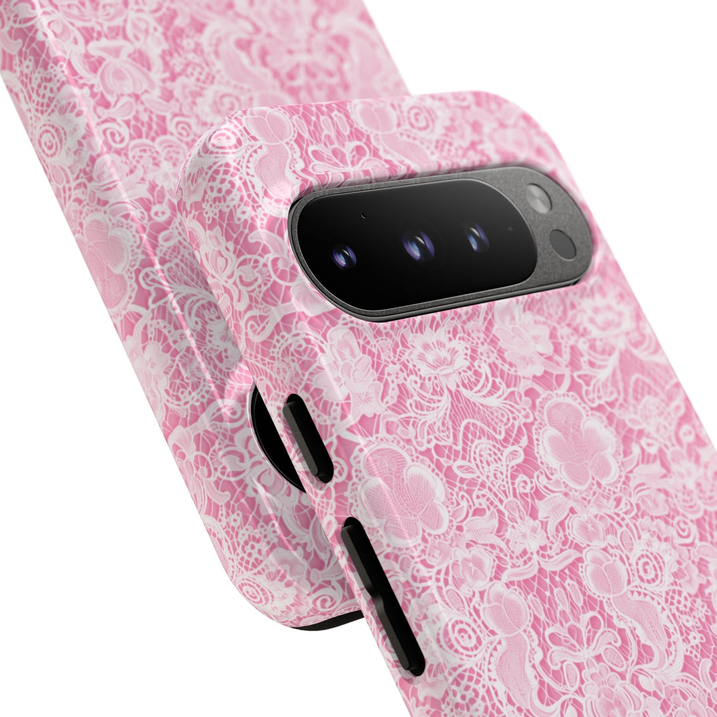 Luxe Lace in Pink - iPhone Case, Samsung Galaxy Case, Google Pixel Case