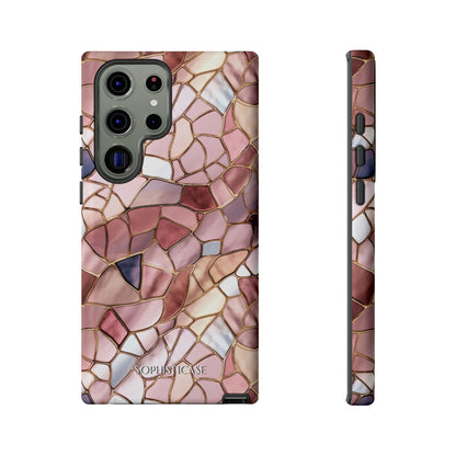 Rose' Runway in Pink Mosaic - Tough Phone Case