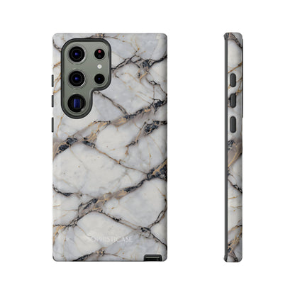 Marble Opulence in Cracked Beige - iPhone Case, Samsung Galaxy Case, Google Pixel Case