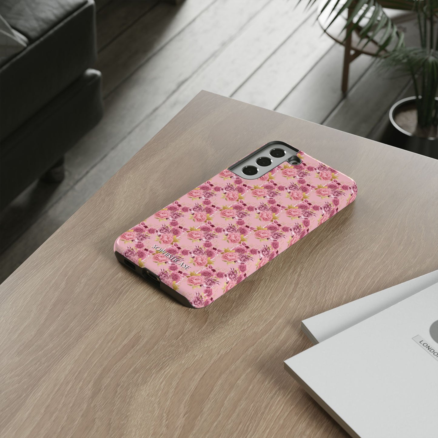 Rose Diamond Romance in Amelie - Tough Phone Case