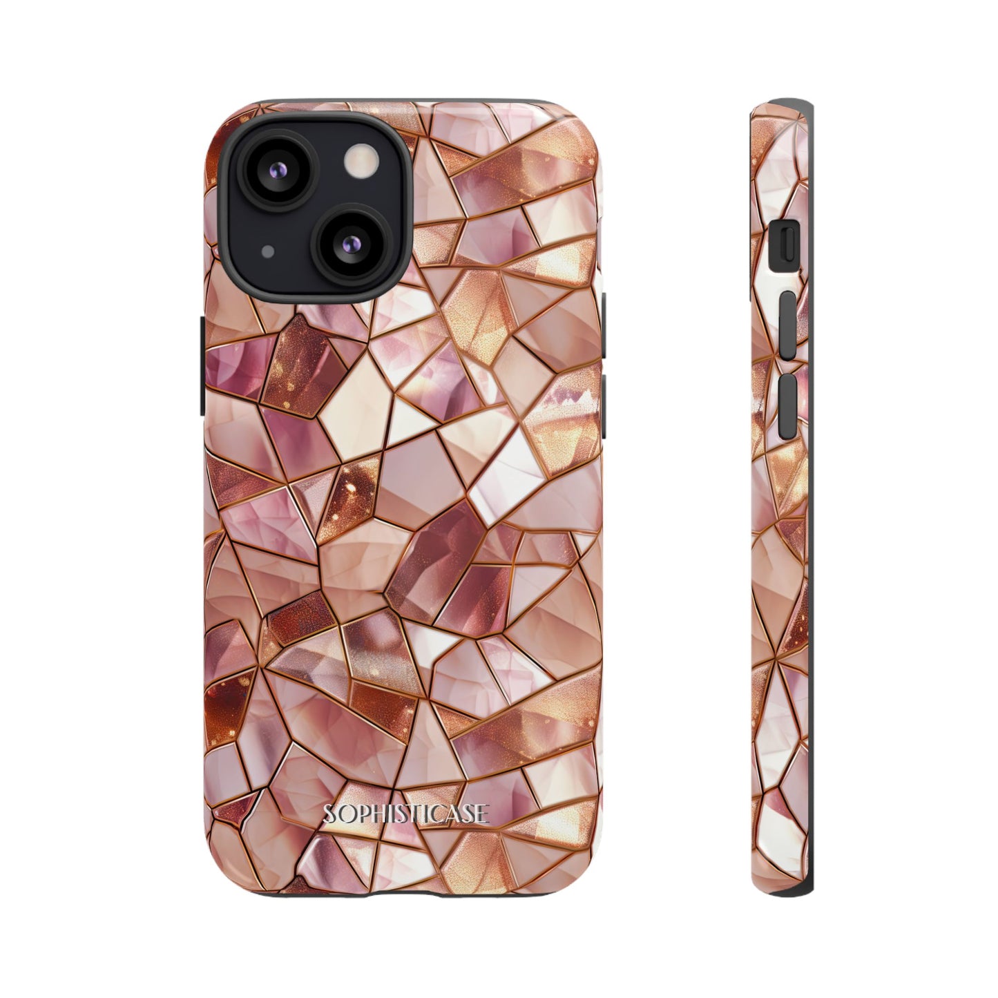 Rose' Runway in Champagne Mosaic - Tough Phone Case