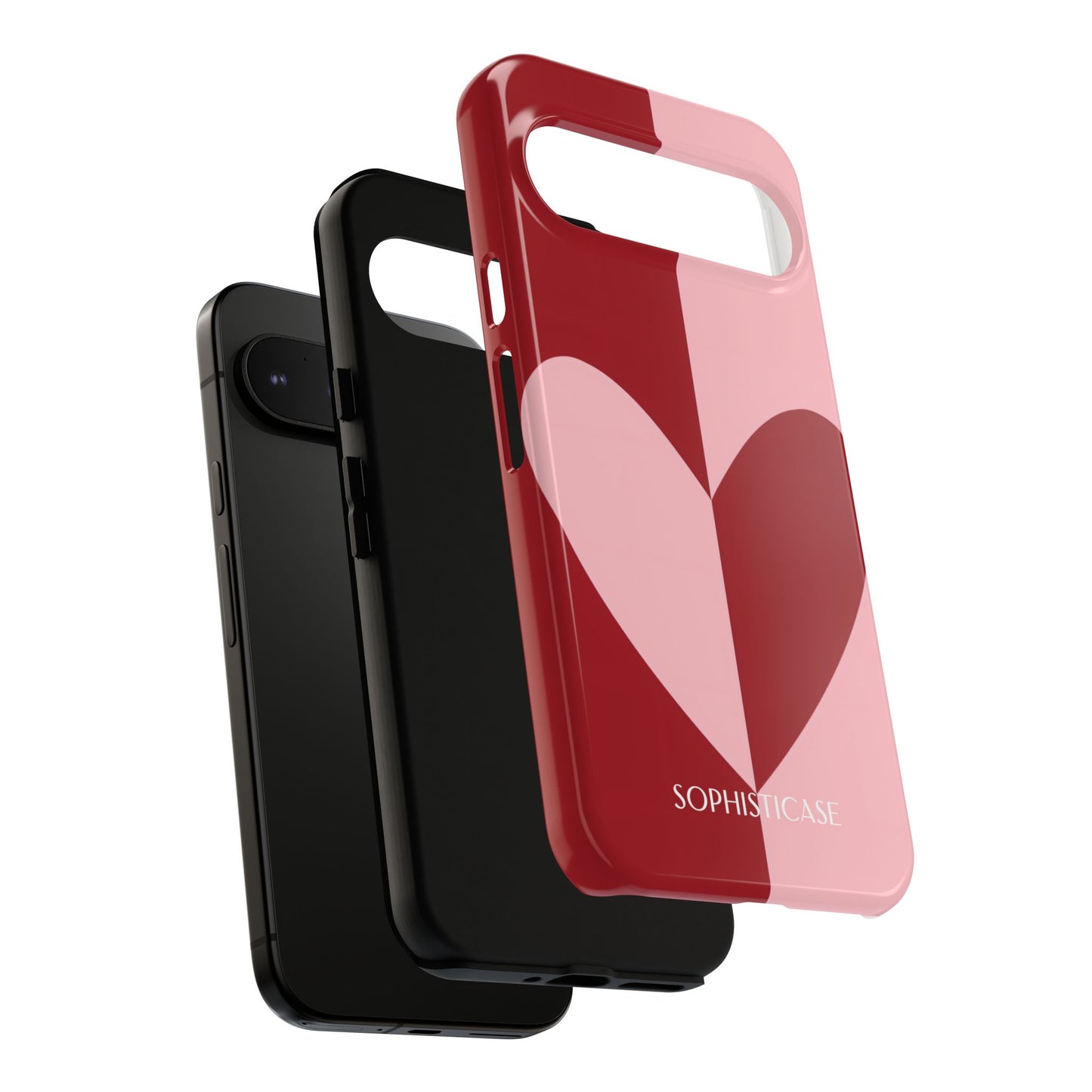 Be Mine in Red and Pink - iPhone Case, Samsung Galaxy Case, Google Pixel Case