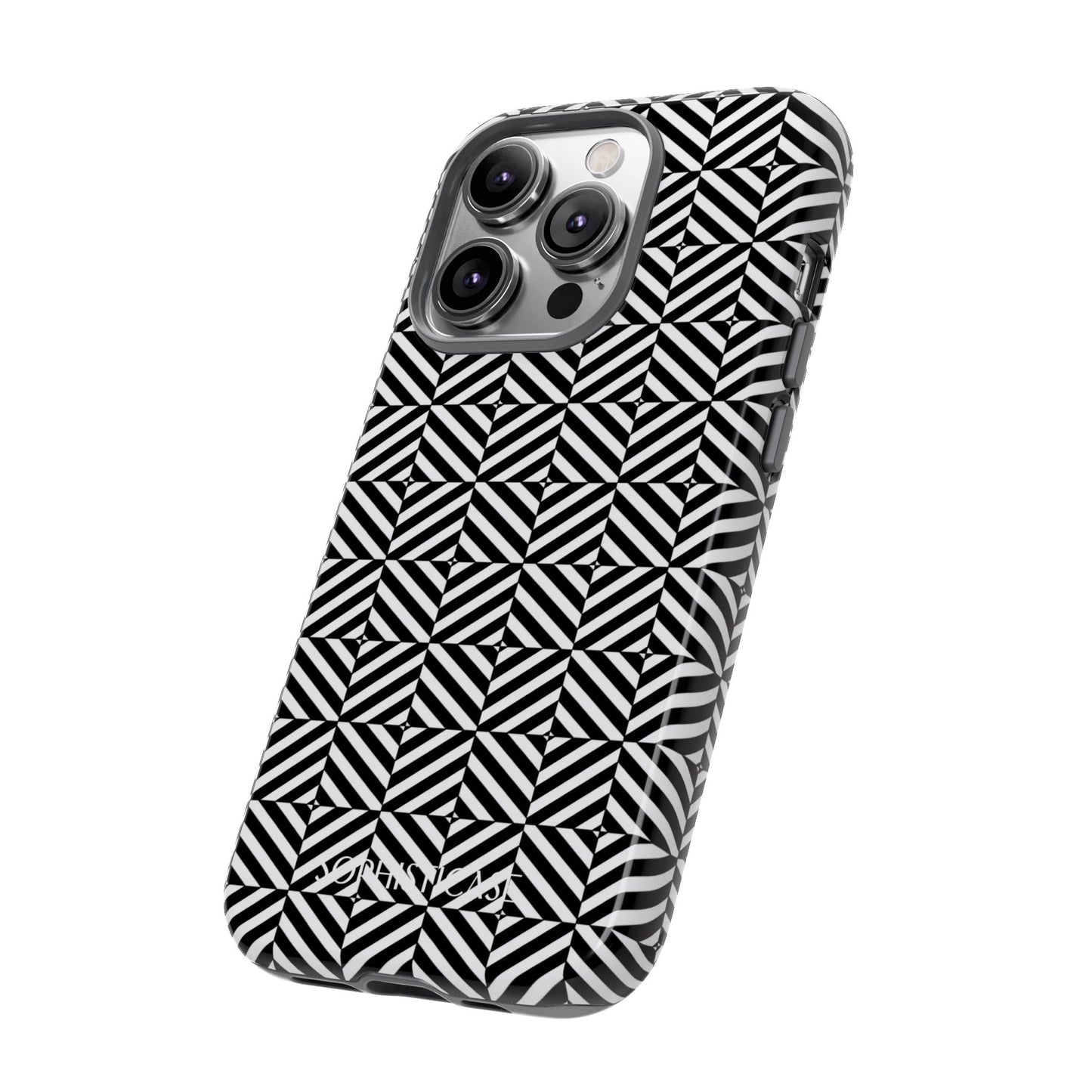 Illusions in Black - Tough Phone Case for iPhone