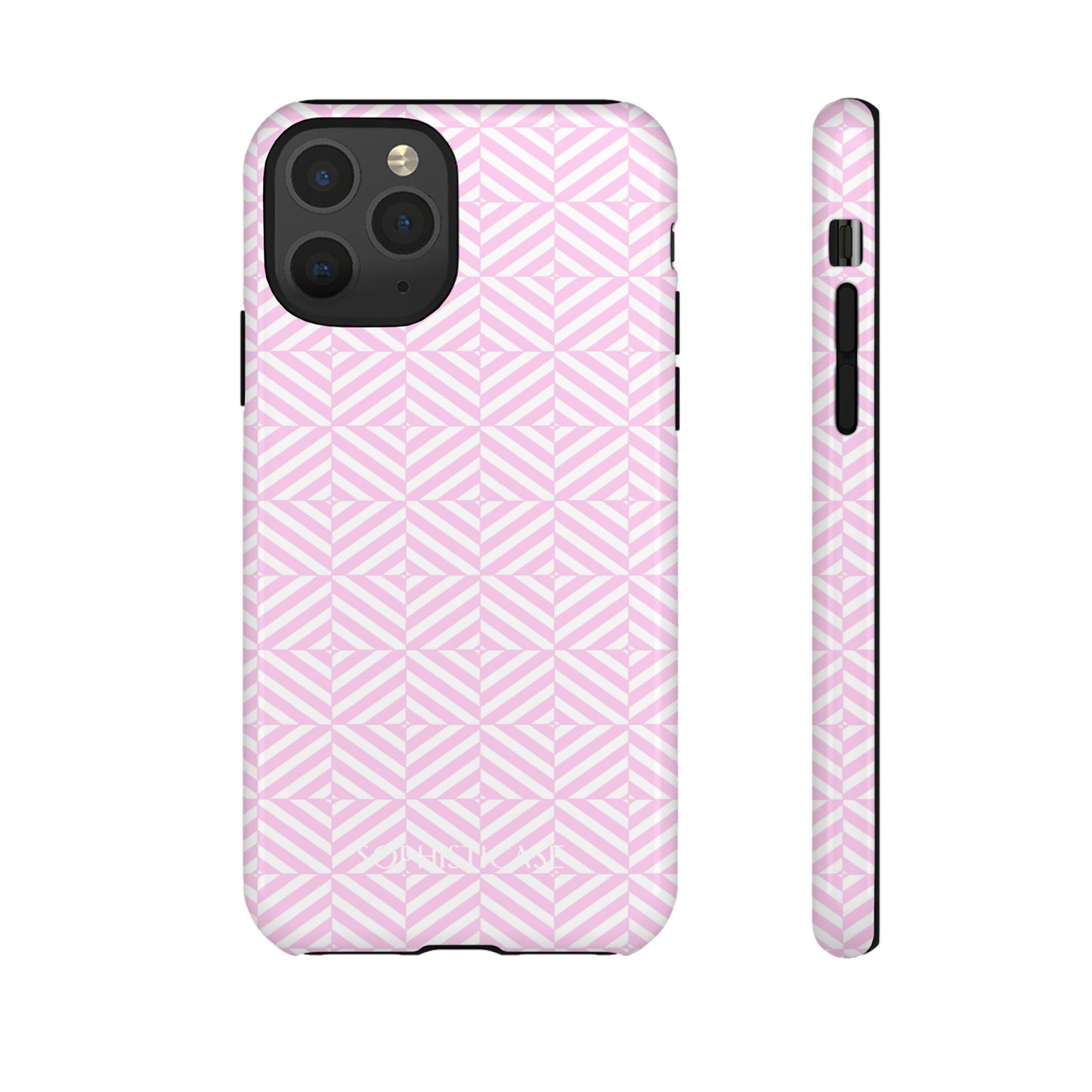 Illusions in Pink - Dual Layer Shockproof Phone Case for iPhone, Google Pixel and Samsung Galaxy