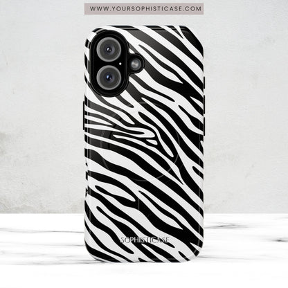 Dark Thoughts in Urban Zebra - iPhone Magsafe Case