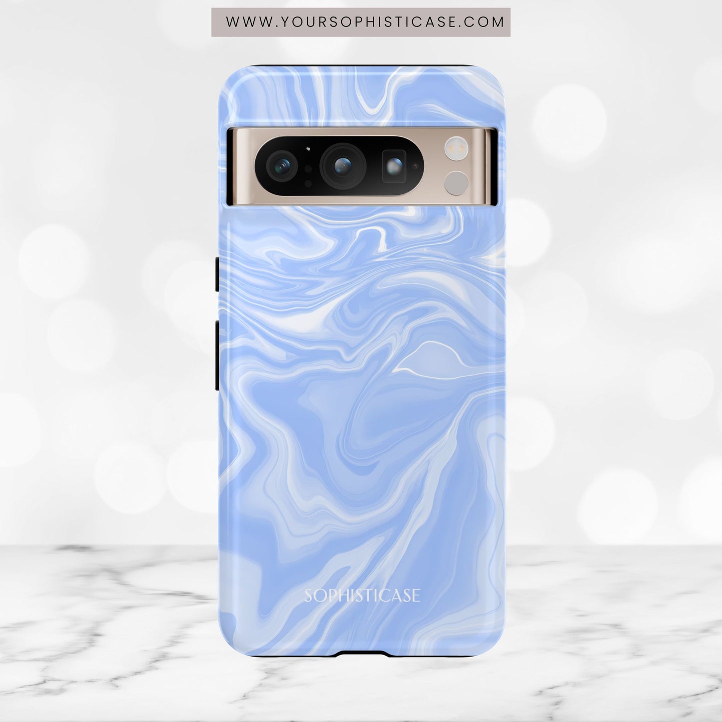 Liquid Dreams in Smoke Blue - Tough Phone Case