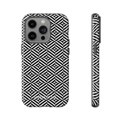 Illusions in Black - iPhone Case